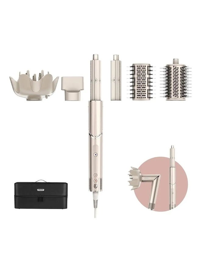 Shark FlexStyle 5-in-1 Hair Styler & Hair Dryer with Auto-Wrap Curlers, Paddle Brush, Oval Brush, Concentrator, Diffuser and Storage Case, No Heat Damage, Stone, HD440SLME - Image 1